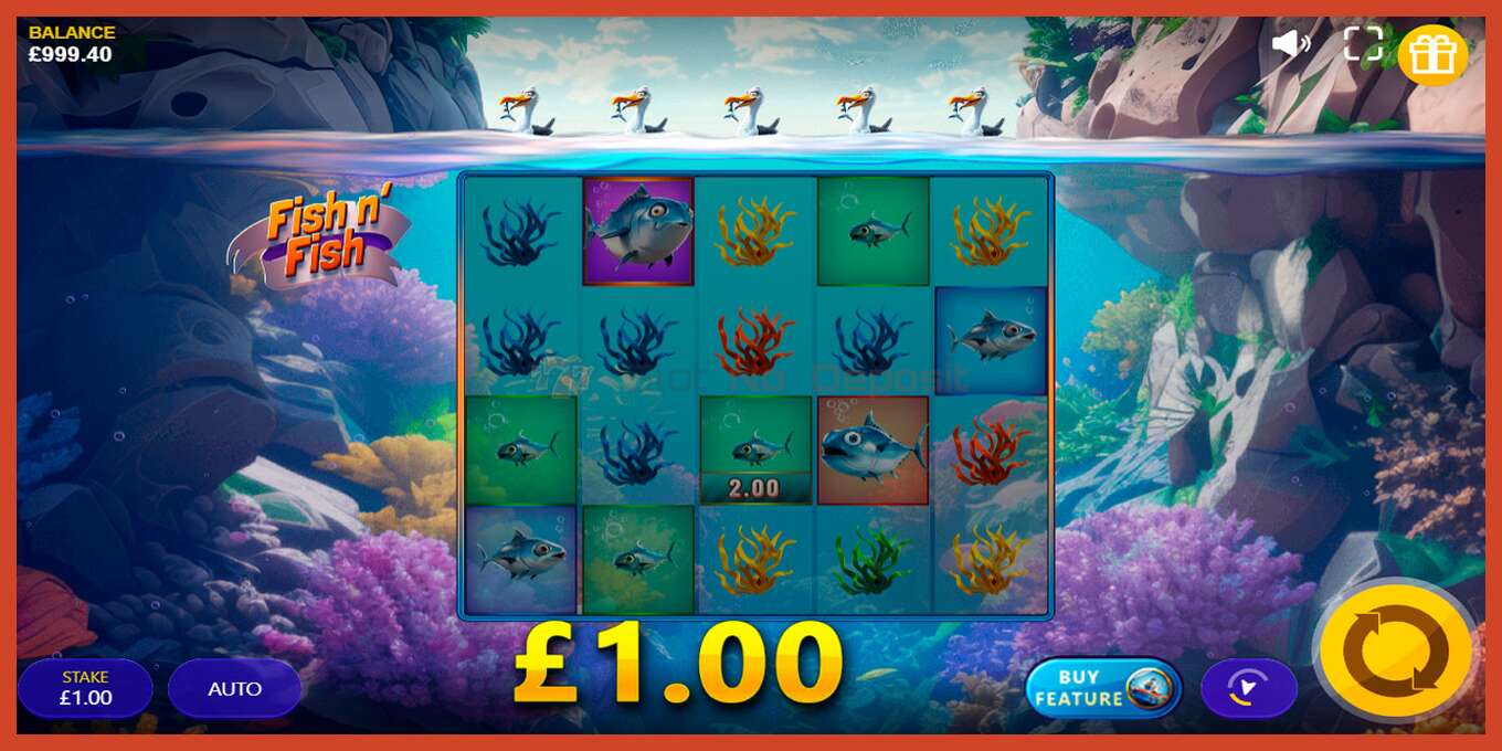 Slot screenshot: Fish n Fish no deposit, number - 4