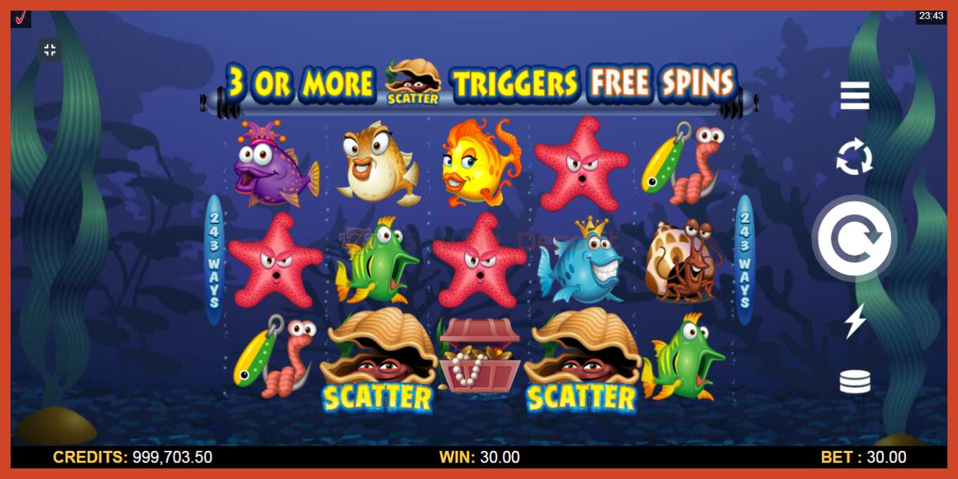 Slot screenshot: Fish Party no deposit, number - 3