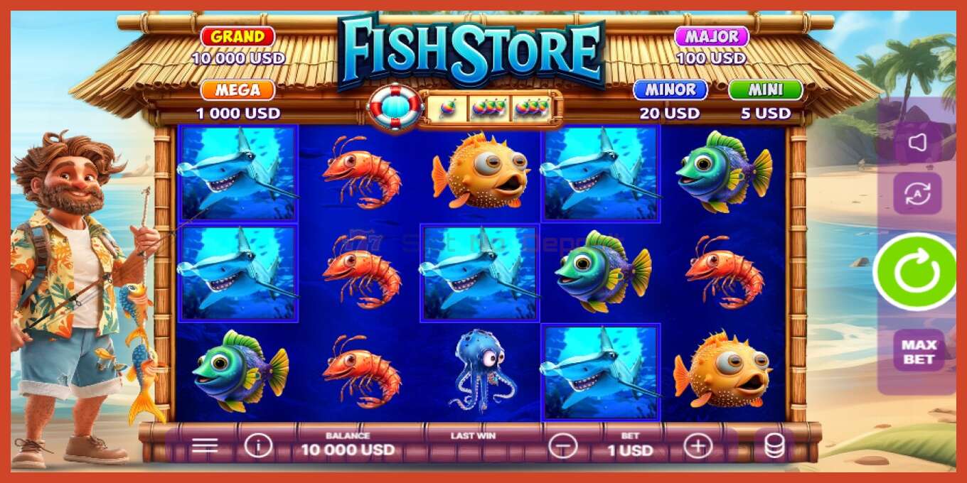 Slot තිර රුවක්: Fish Store තැන්පතු නැත, අංකය - 1