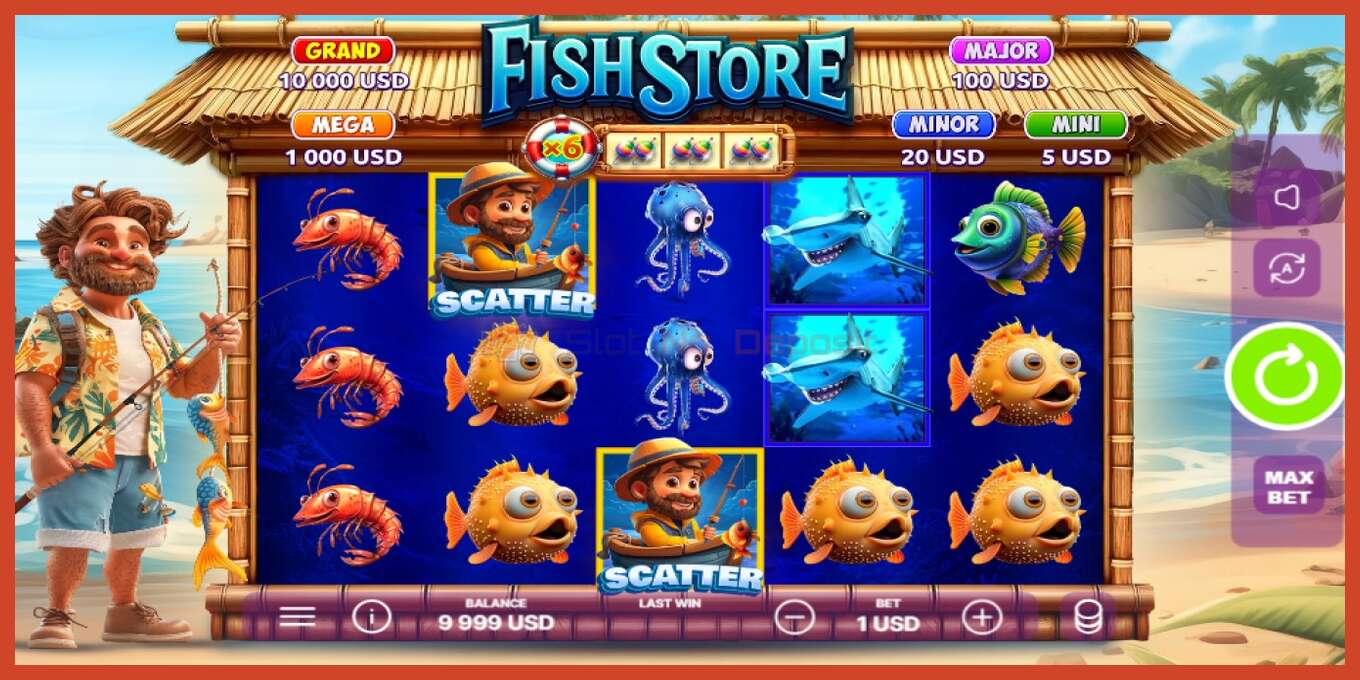 Slot තිර රුවක්: Fish Store තැන්පතු නැත, අංකය - 2