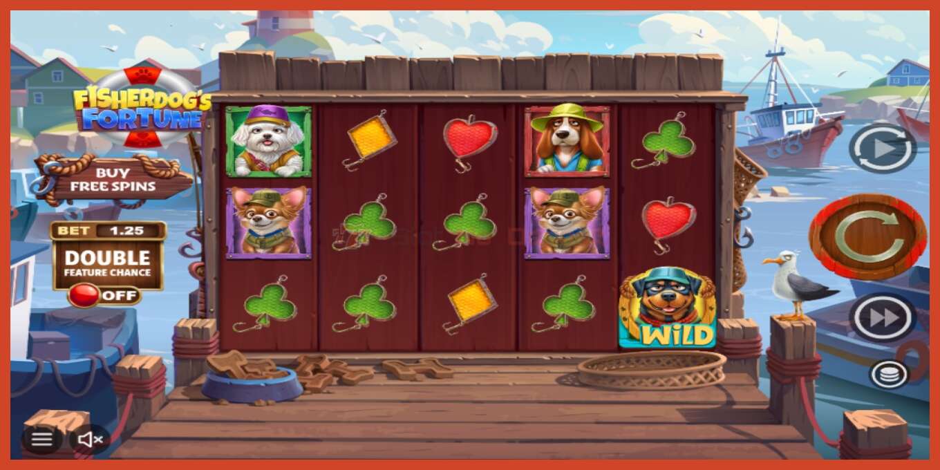 ສະລັອດຕິງ screenshot: Fisherdogs Fortune ບໍ່ມີເງິນຝາກ, ເລກ - 1