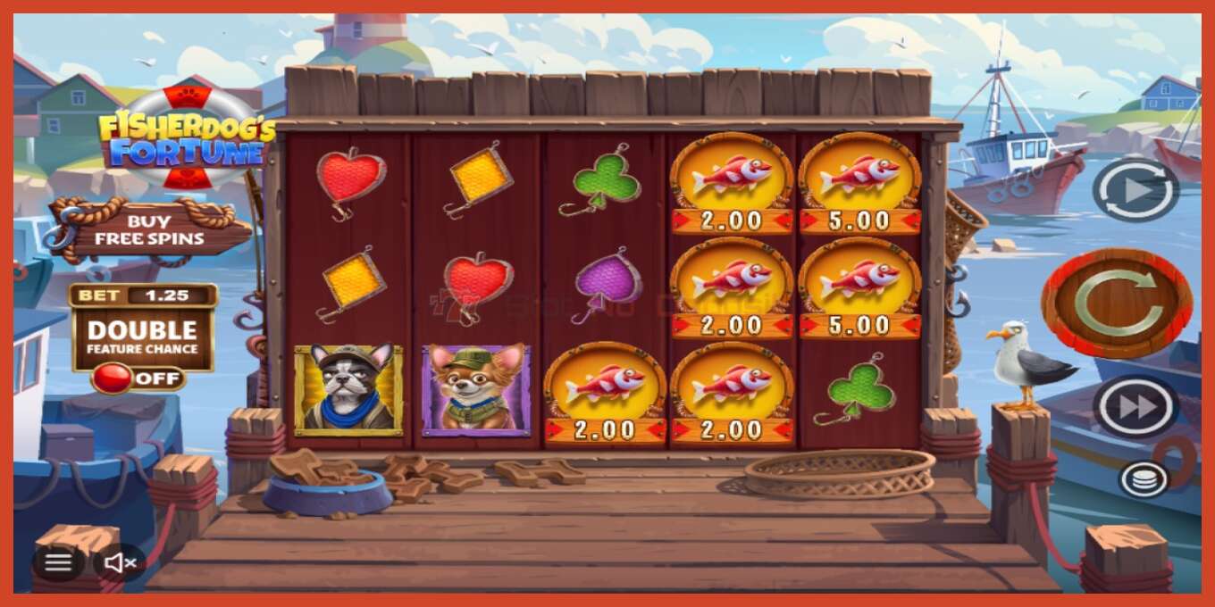 ສະລັອດຕິງ screenshot: Fisherdogs Fortune ບໍ່ມີເງິນຝາກ, ເລກ - 2