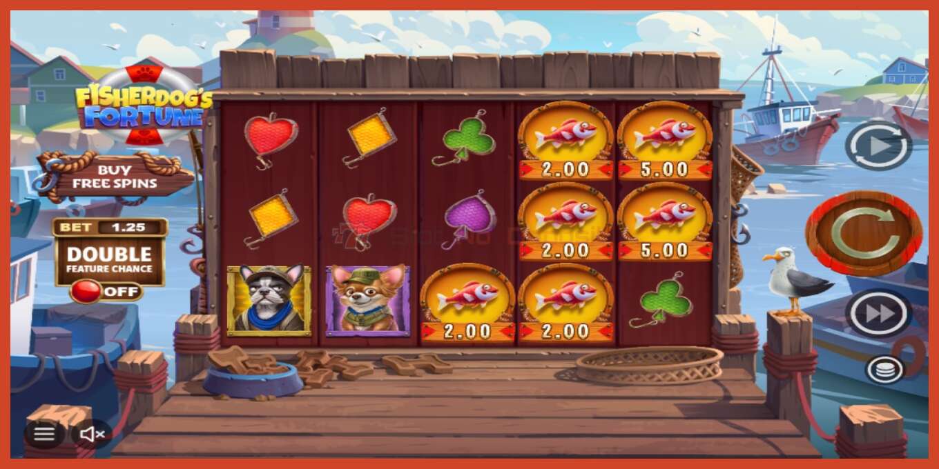 ສະລັອດຕິງ screenshot: Fisherdogs Fortune ບໍ່ມີເງິນຝາກ, ເລກ - 3