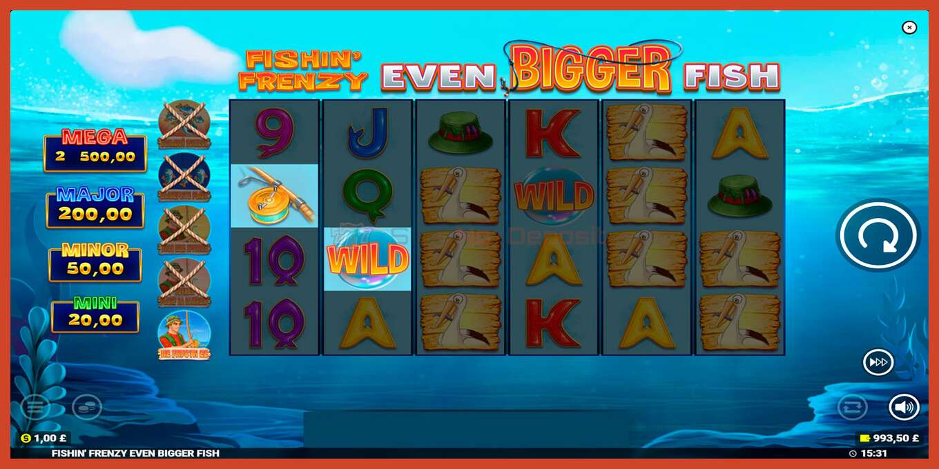 Slot screenshot: Fishin Frenzy Even Bigger Fish no deposit, number - 4