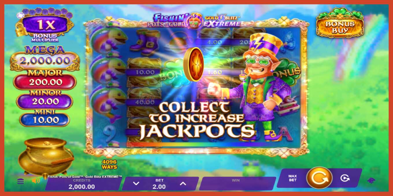 Lizdų ekrano kopija: Fishin Pots of Gold: Gold Blitz Extreme jokio užstato, numerį - 2