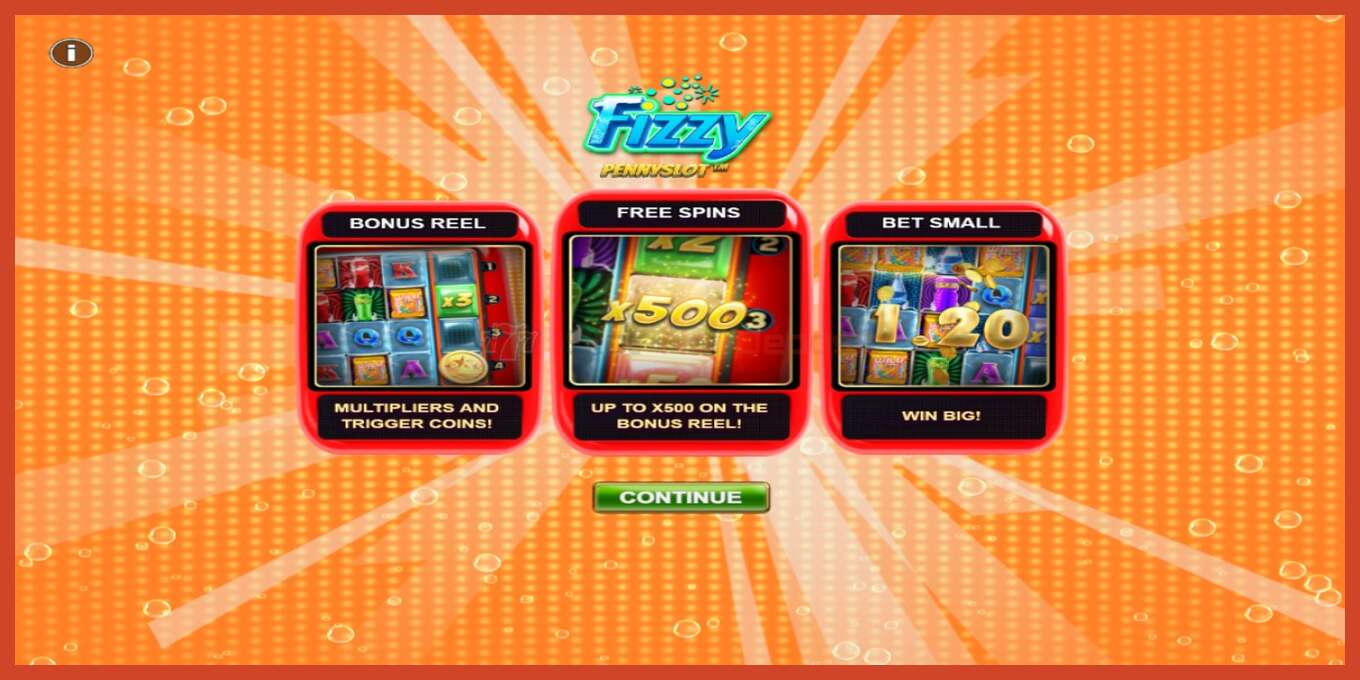 فتحة لقطة الشاشة: Fizzy Pennyslot لا إيداع, رقم - 1