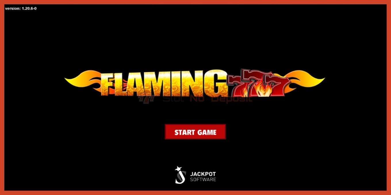 Slot skærmbillede: Flaming 777 intet depositum, antal - 1