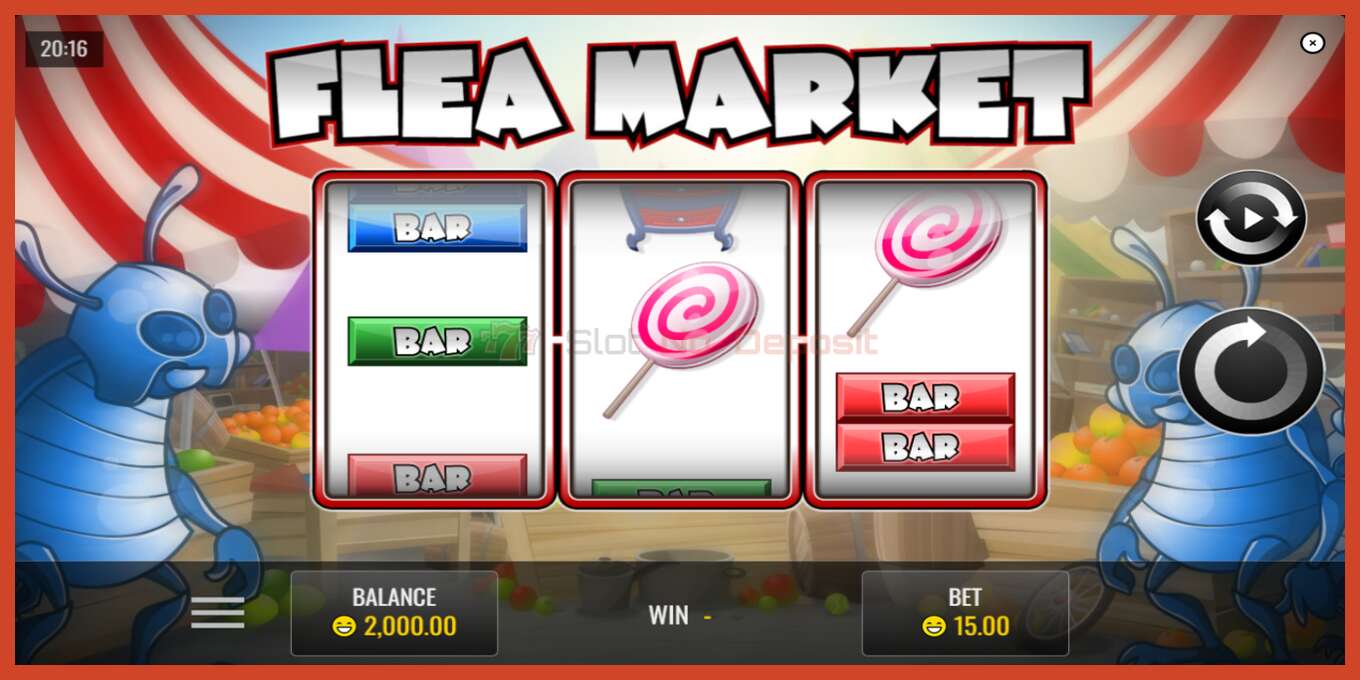 Slot screenshot: Flea Market no deposit, number - 1