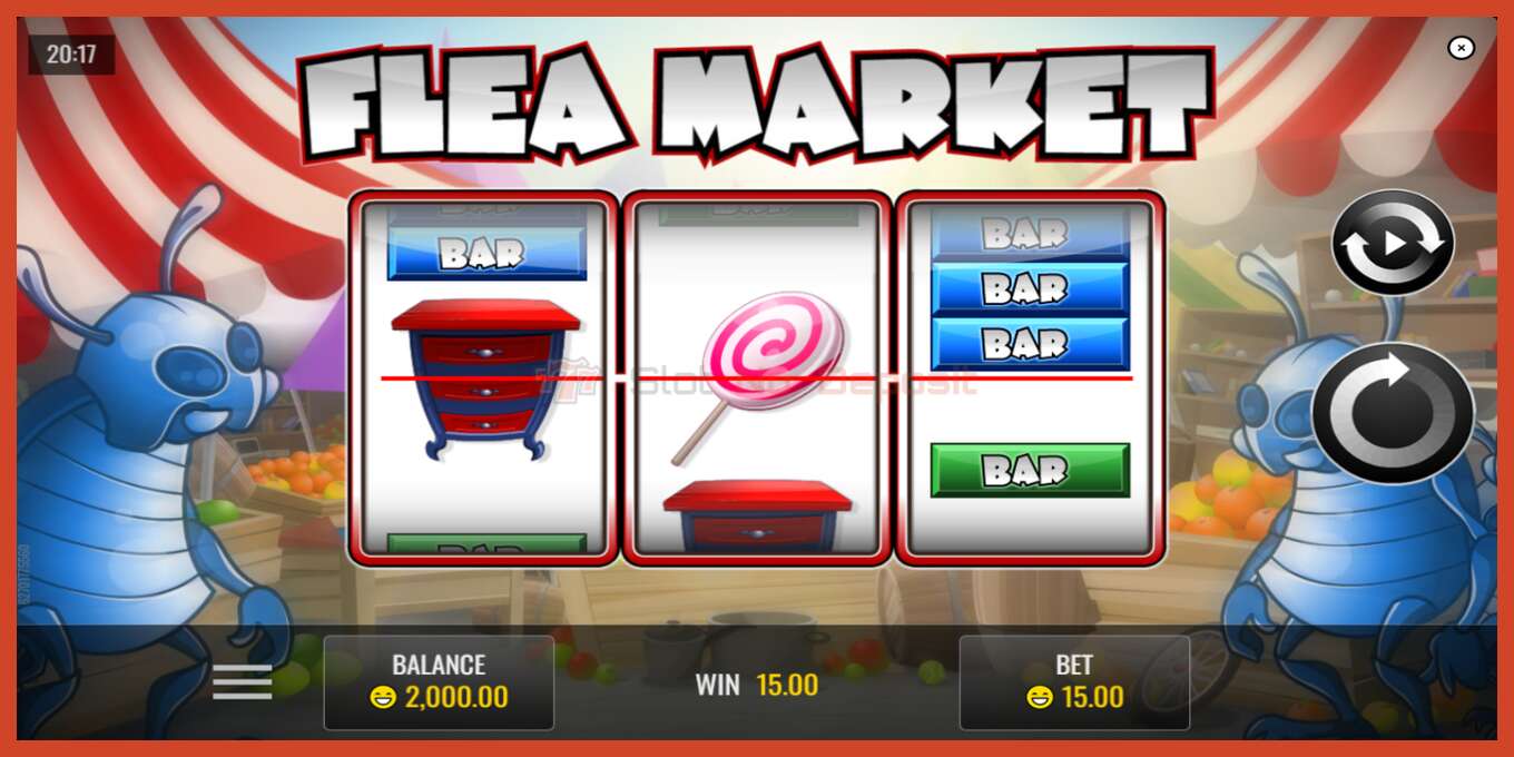 Slot screenshot: Flea Market no deposit, number - 2