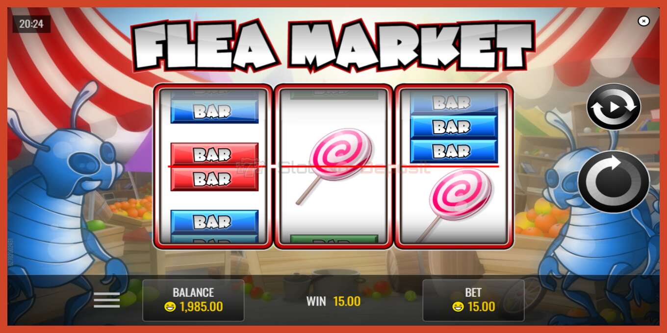 Slot screenshot: Flea Market no deposit, number - 3