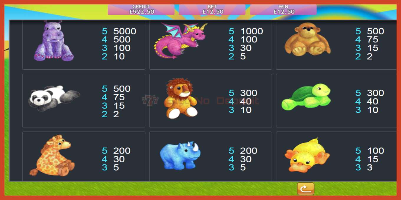 Slot screenshot: Fluffy Favourites 10 no deposit, number - 6