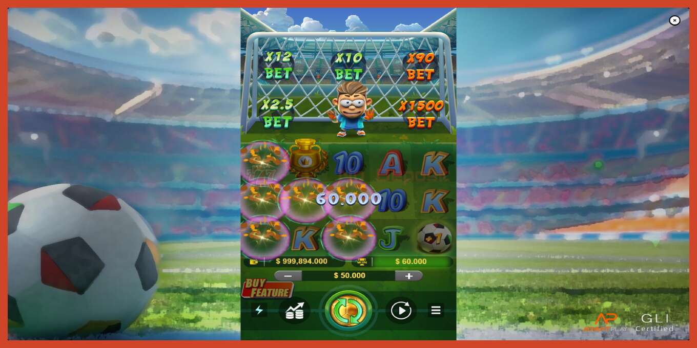 老虎机截图: Football Fever 没有押金, 数字 - 4