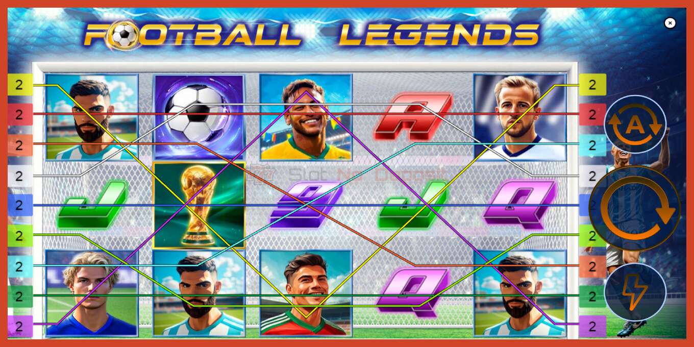 Slot screenshot: Football Legends no deposit, number - 2