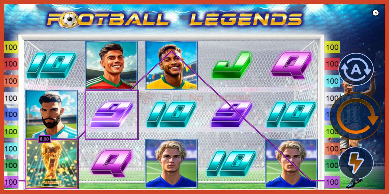 Slot screenshot: Football Legends no deposit, number - 3