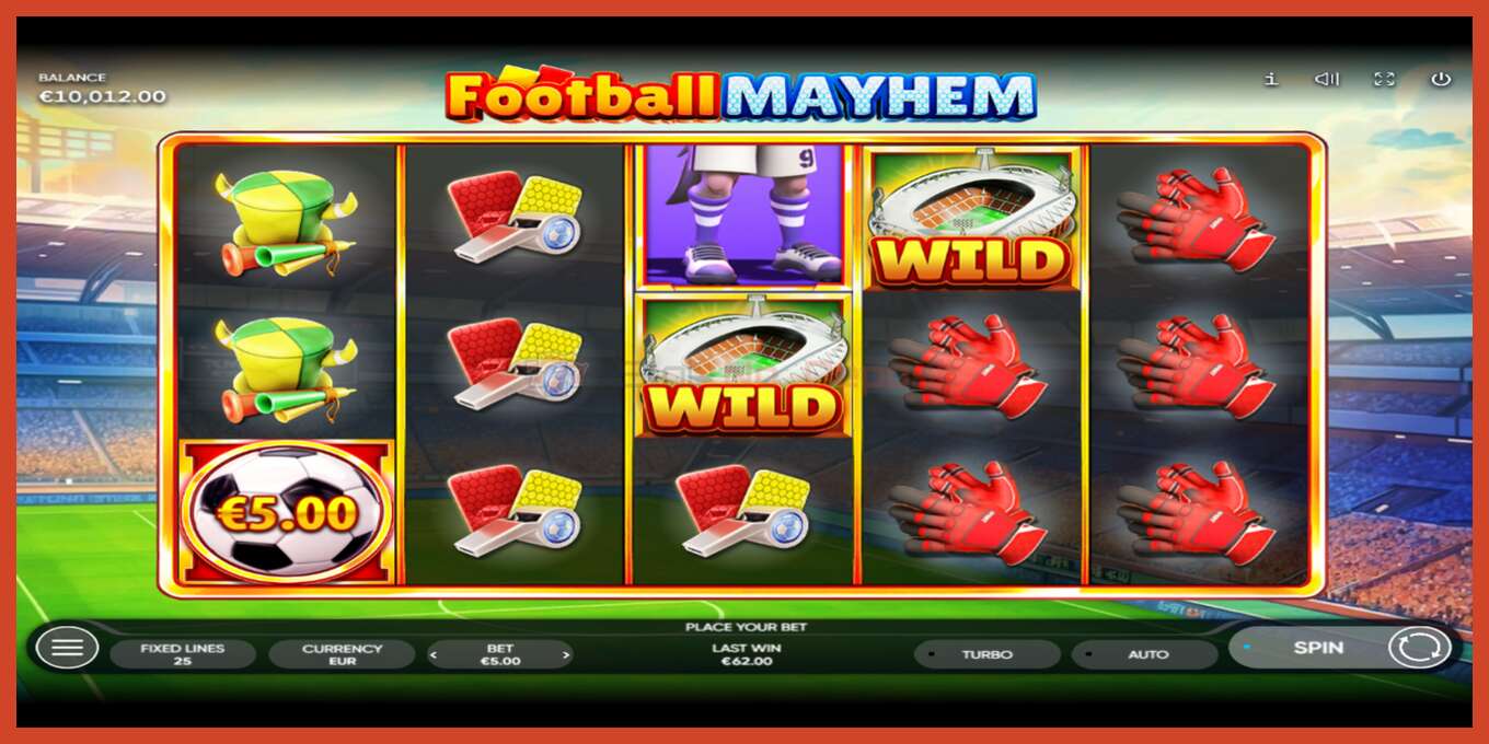 Slot screenshot: Football Mayhem no deposit, number - 2