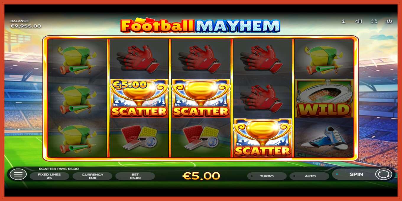 Slot screenshot: Football Mayhem no deposit, number - 3