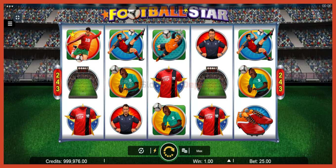 Slot screenshot: Football Star no deposit, number - 2