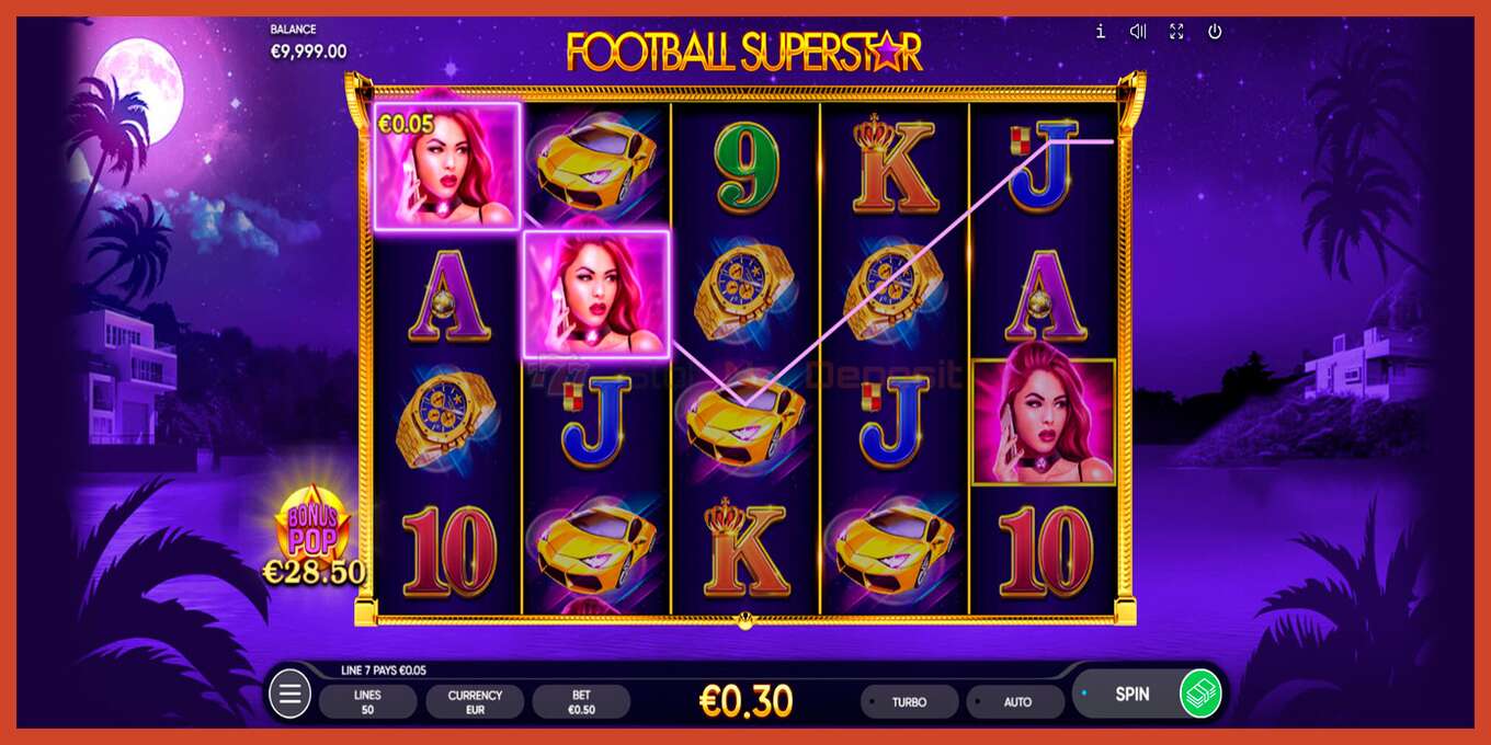 Slot screenshot: Football Superstar no deposit, number - 2