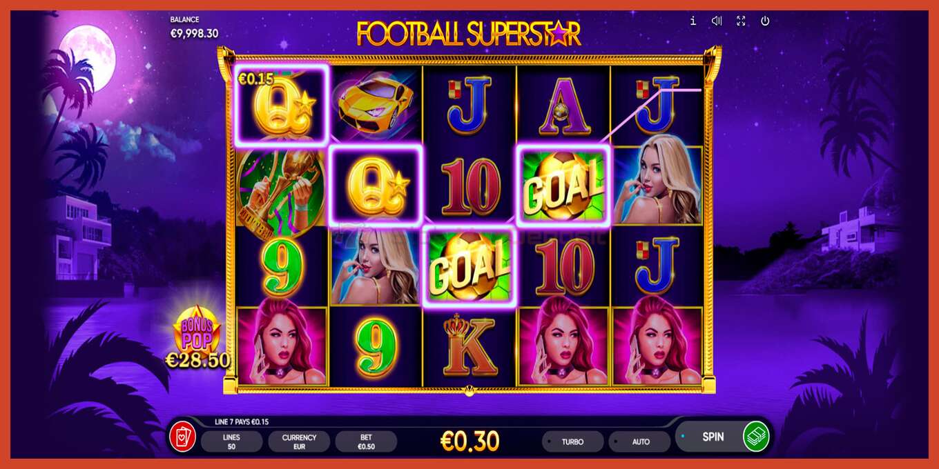 Slot screenshot: Football Superstar no deposit, number - 3