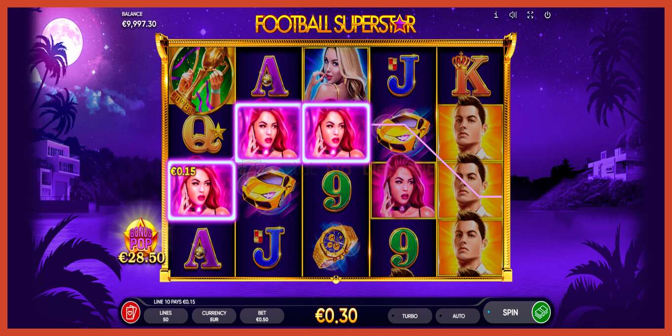 Slot screenshot: Football Superstar no deposit, number - 4