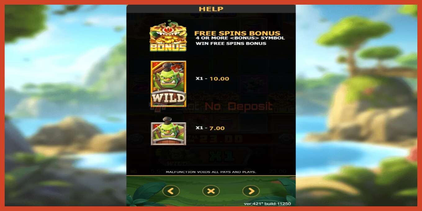 Slot screenshot: For The Horde no deposit, number - 4