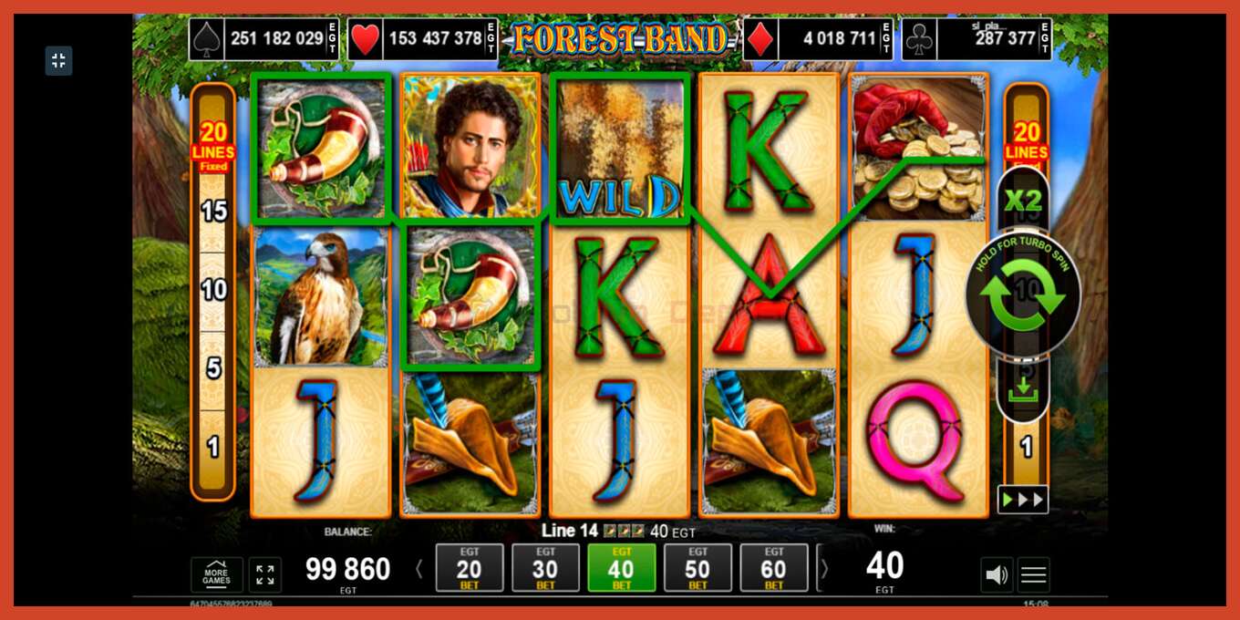 Slot screenshot: Forest Band no deposit, number - 3