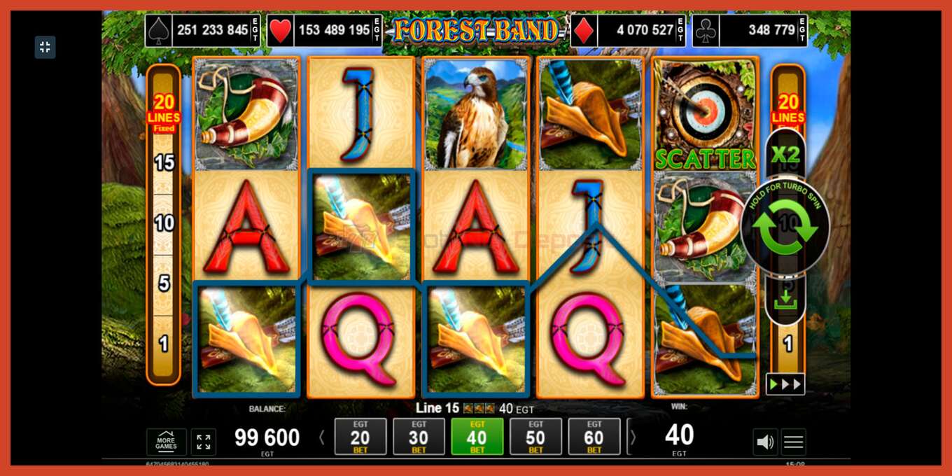 Slot screenshot: Forest Band no deposit, number - 5