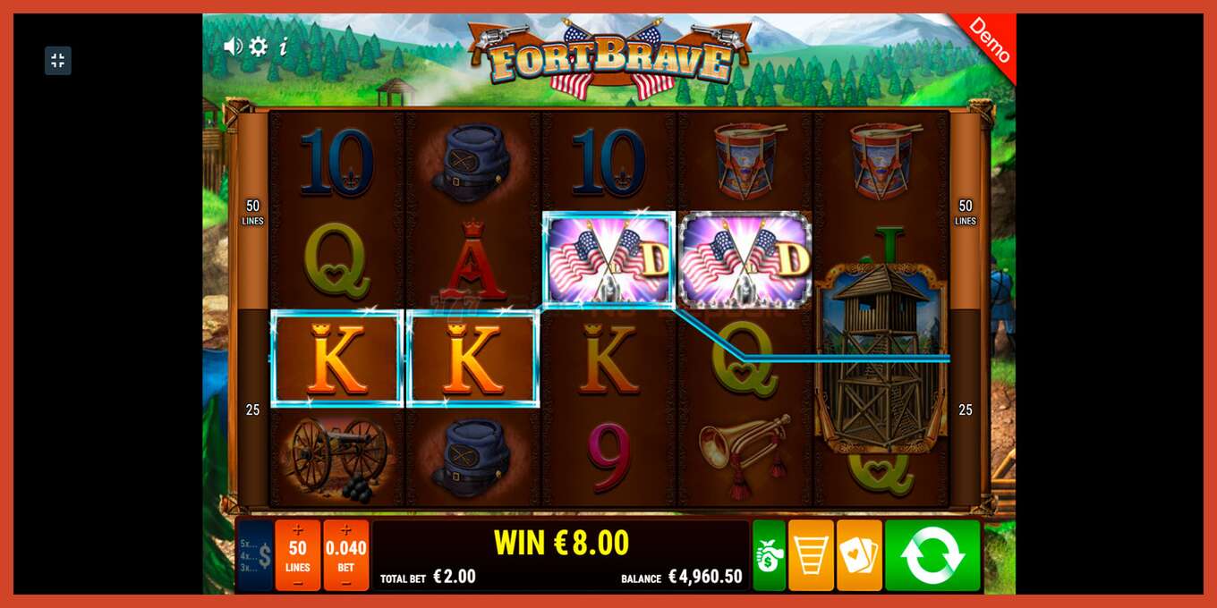 Slot screenshot: Fort Brave no deposit, number - 5