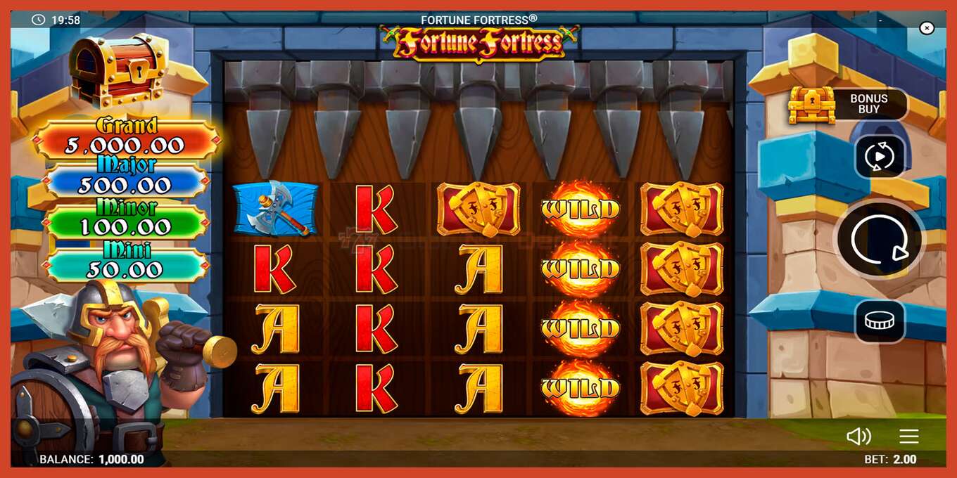 Slot skrinshoti: Fortune Fortress depozit yoq, raqam - 1