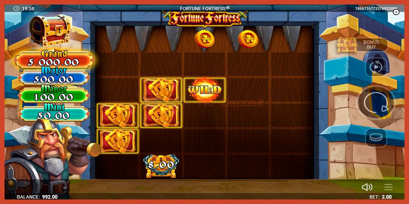 Slot skrinshoti: Fortune Fortress depozit yoq, raqam - 2