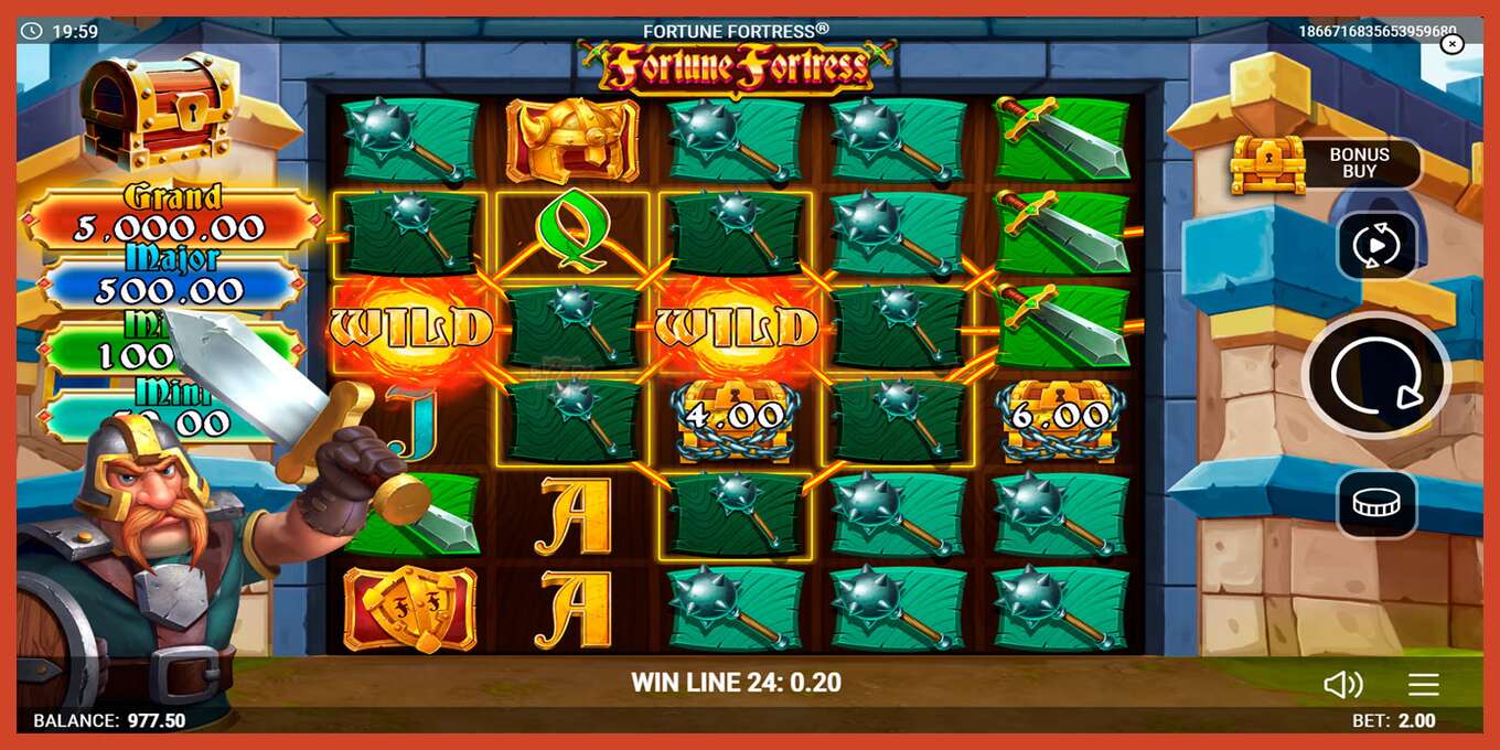 Slot skrinshoti: Fortune Fortress depozit yoq, raqam - 5