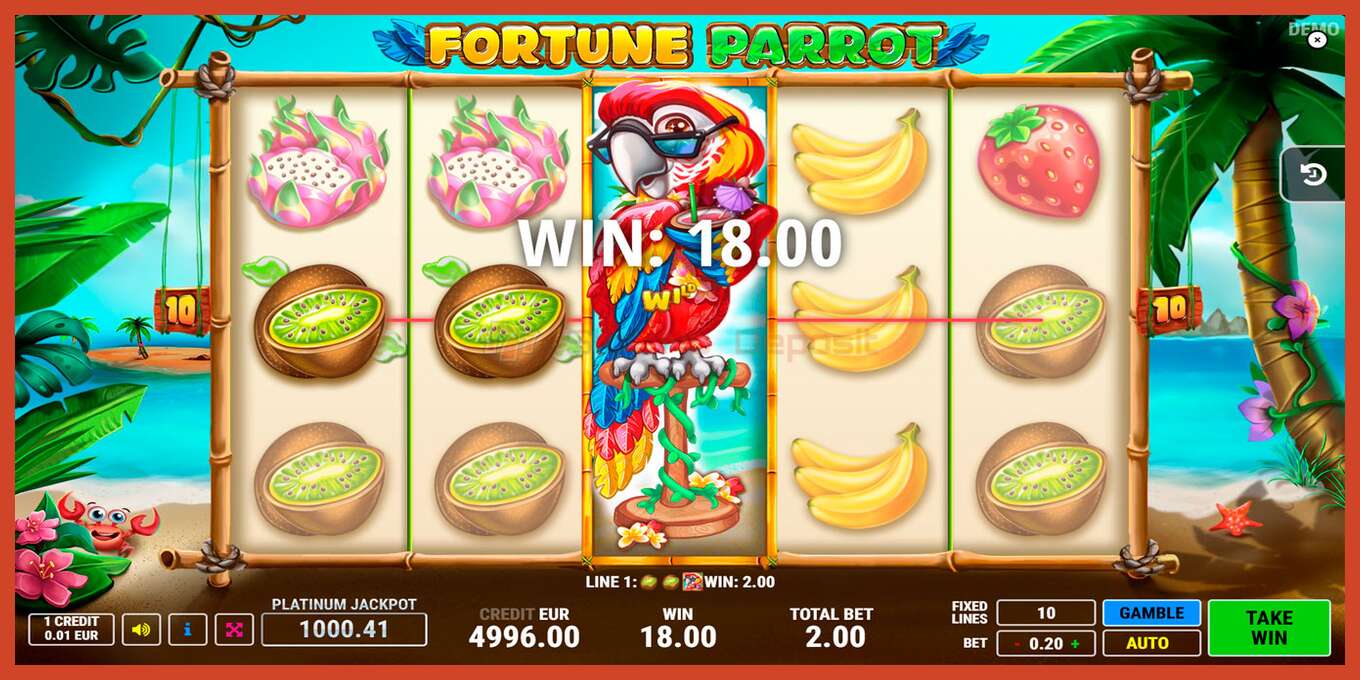 Slot screenshot: Fortune Parrot no deposit, number - 2