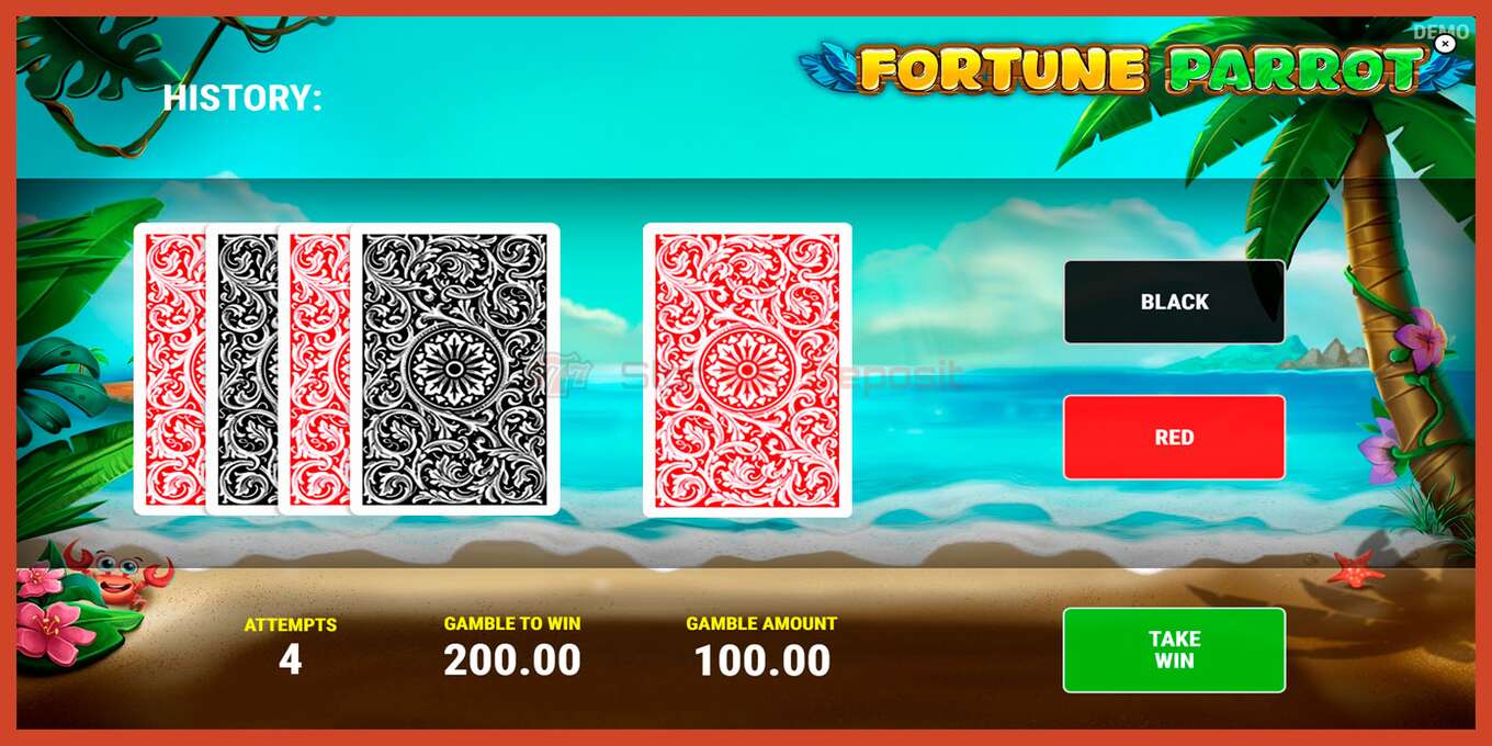 Slot screenshot: Fortune Parrot no deposit, number - 5