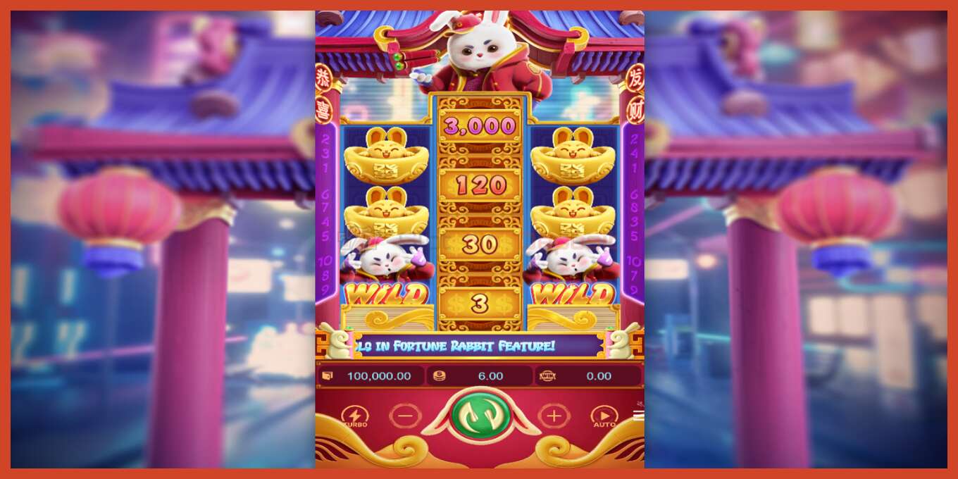 Slot screenshot: Fortune Rabbit no deposit, number - 2