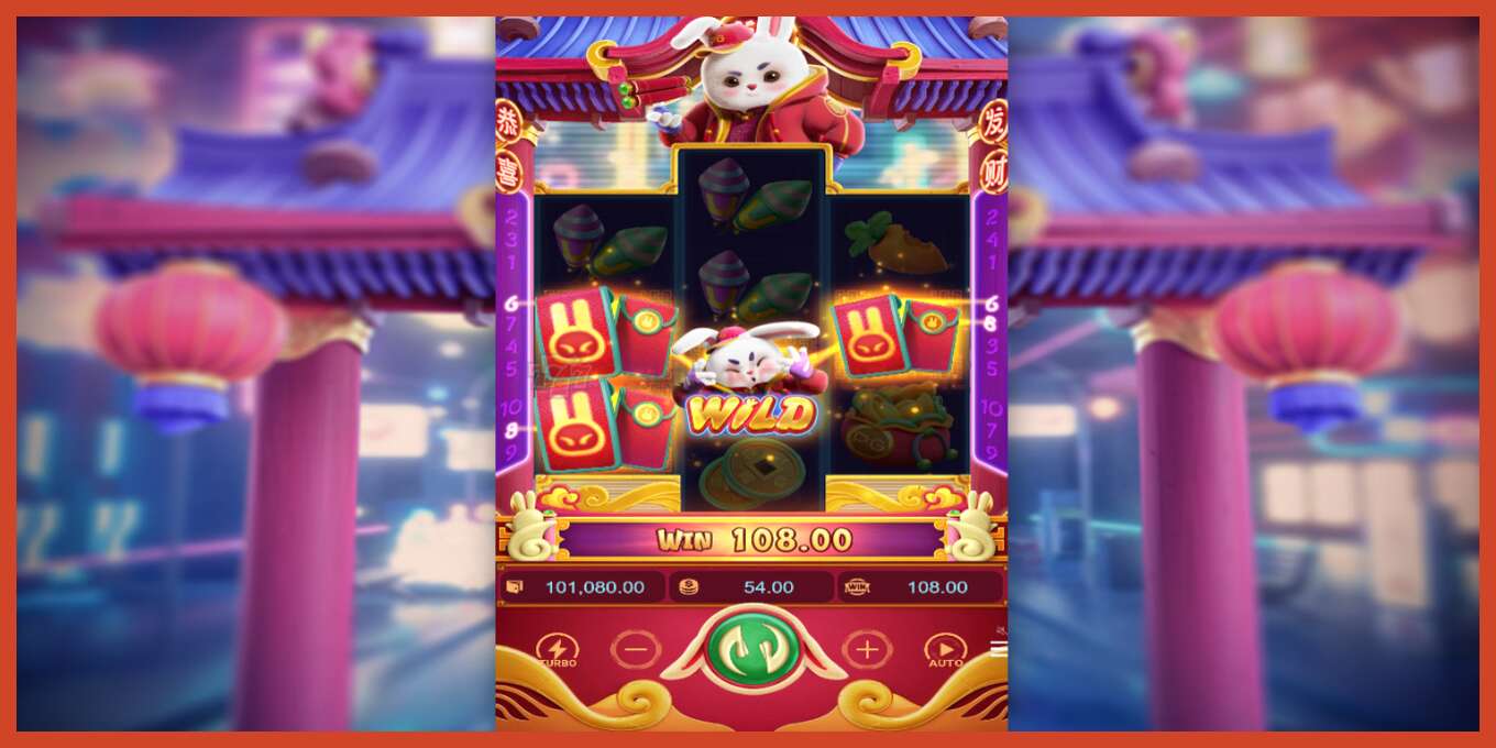 Slot screenshot: Fortune Rabbit no deposit, number - 4