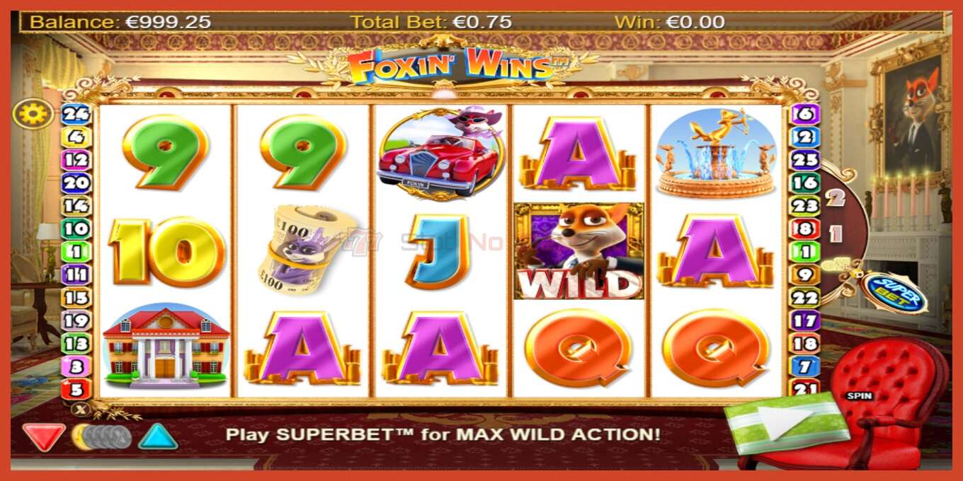 Slot screenshot: Foxin Wins no deposit, number - 2