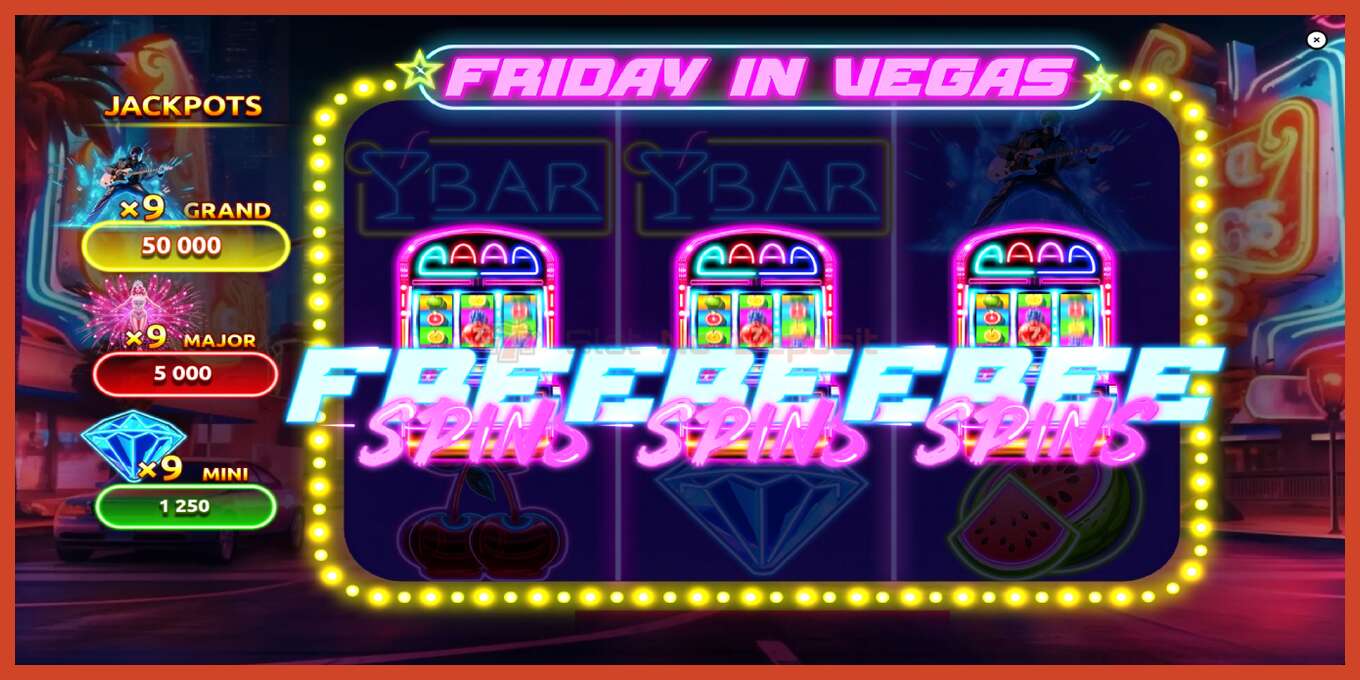 Snímek obrazovky slotu: Friday in Vegas žádný vklad, číslo - 3