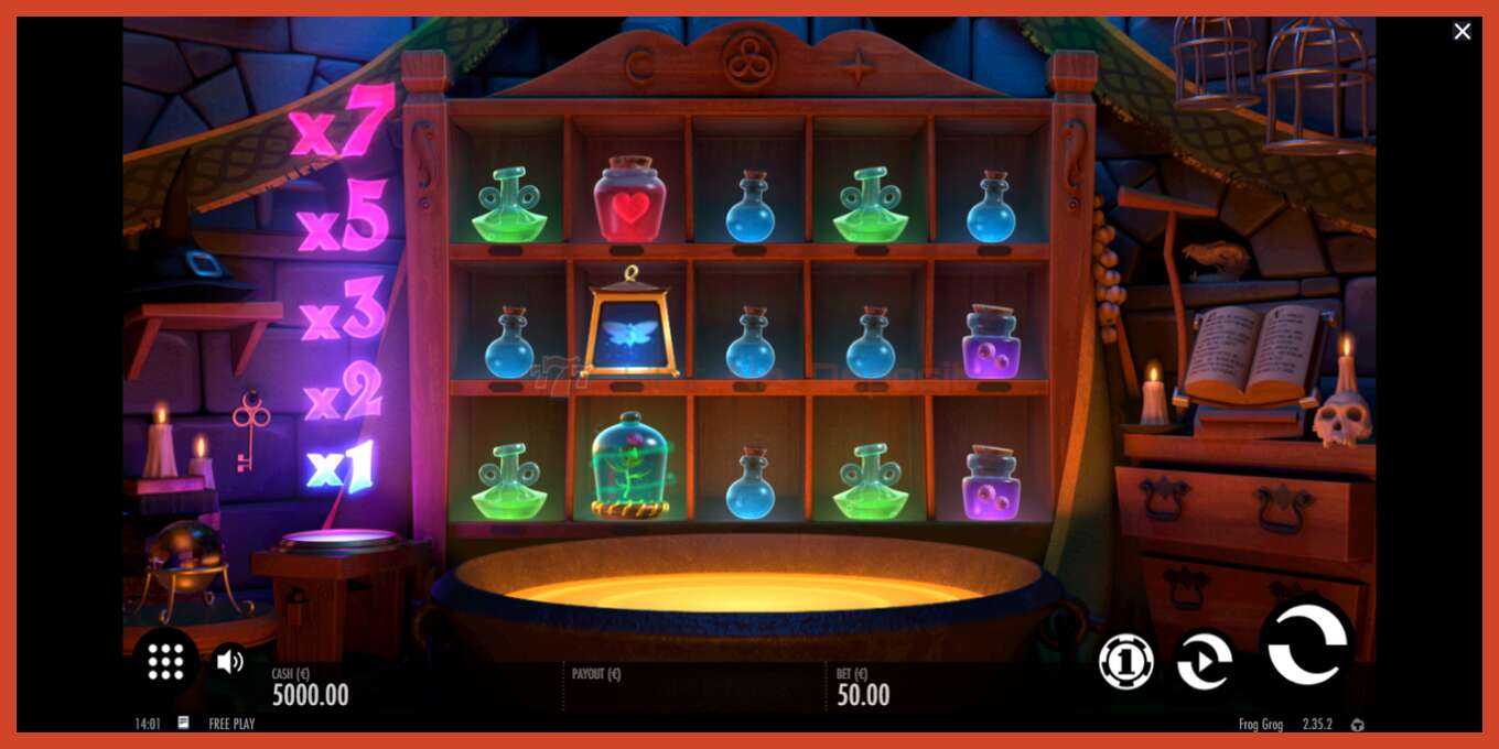 Slot screenshot: Frog Grog no deposit, number - 1