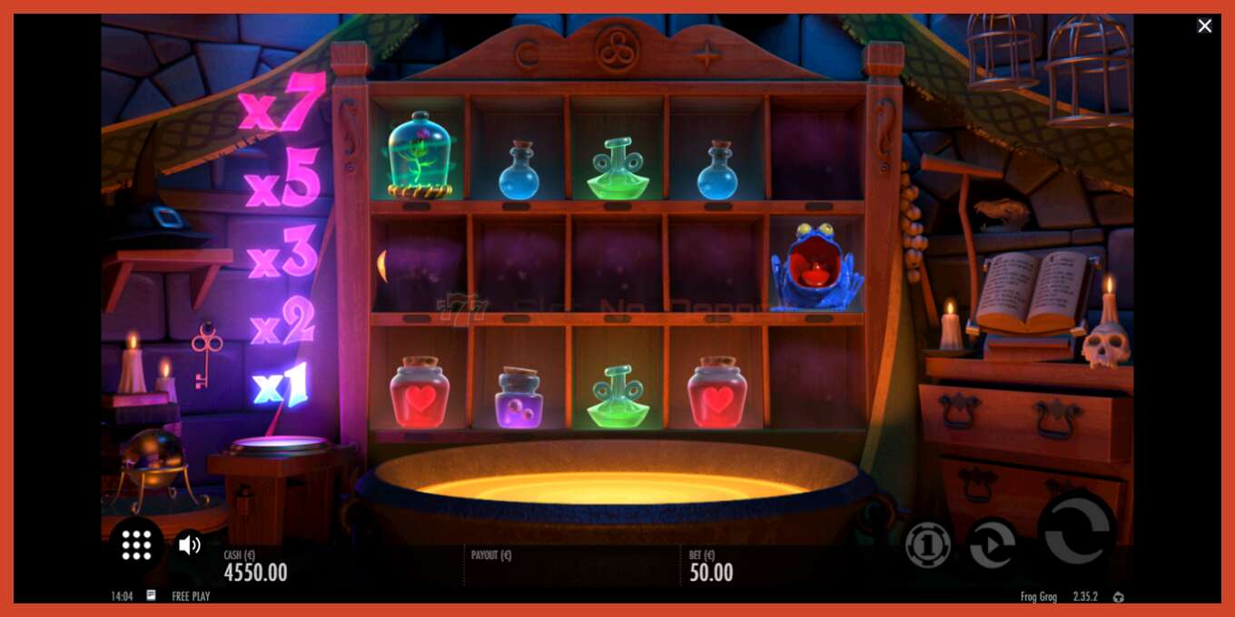 Slot screenshot: Frog Grog no deposit, number - 2