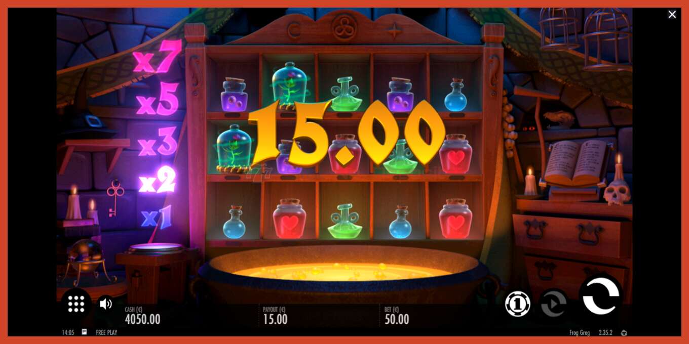 Slot screenshot: Frog Grog no deposit, number - 3