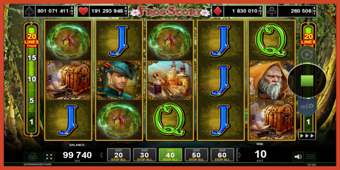 Slot screenshot: Frog Story no deposit, number - 2