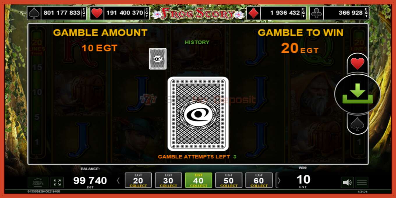 Slot screenshot: Frog Story no deposit, number - 3