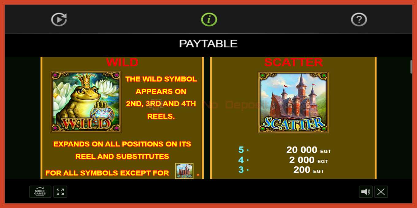 Slot screenshot: Frog Story no deposit, number - 5