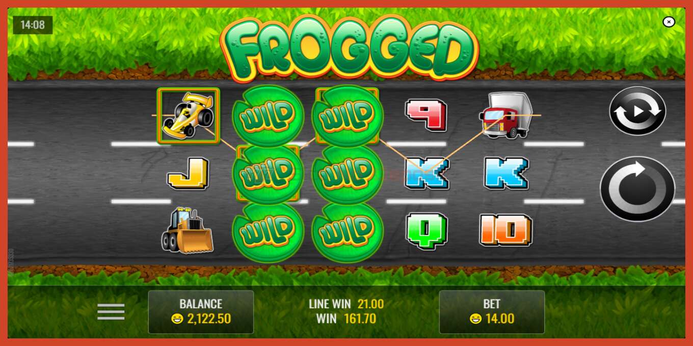 Slot screenshot: Frogged no deposit, number - 4