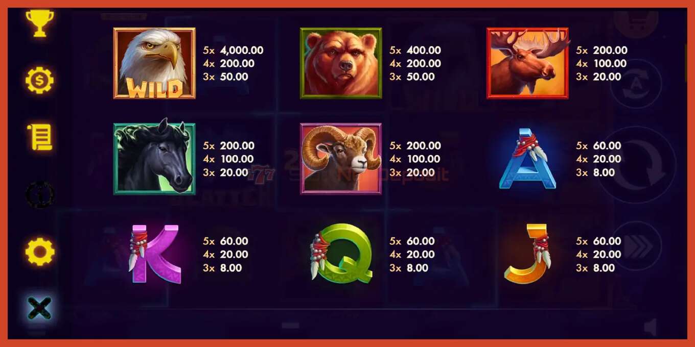 Slot screenshot: Frontier Falcon Hold N Link no deposit, number - 6