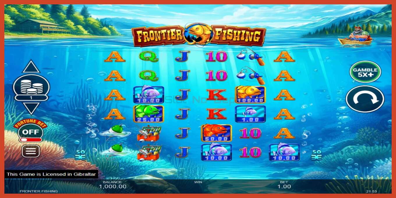 Slot screenshot: Frontier Fishing no deposit, number - 2