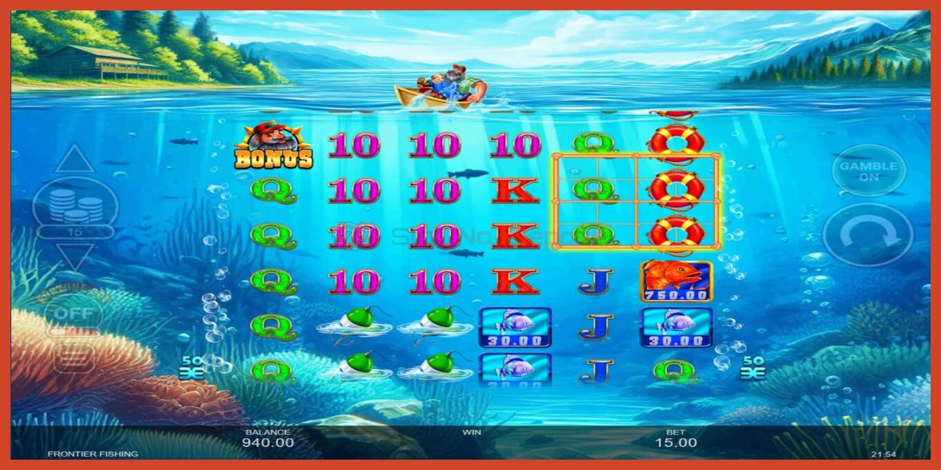 Slot screenshot: Frontier Fishing no deposit, number - 3