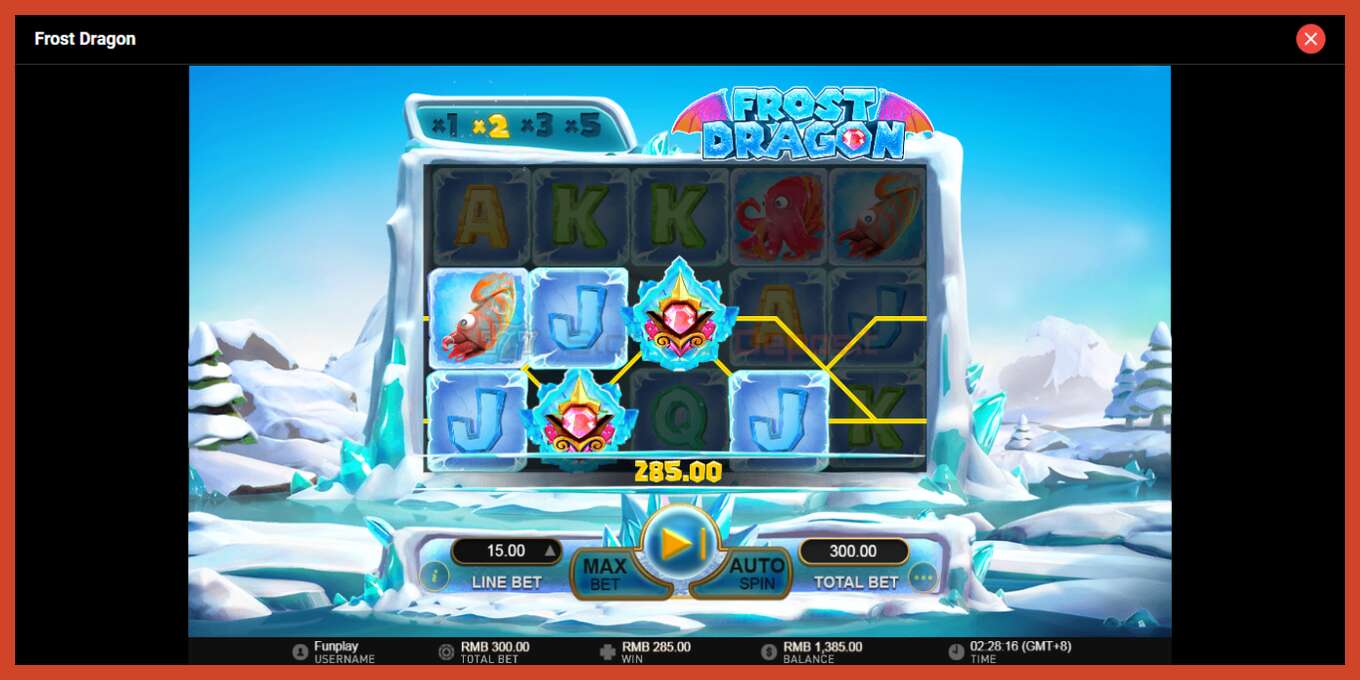 Slot screenshot: Frost Dragon no deposit, number - 3