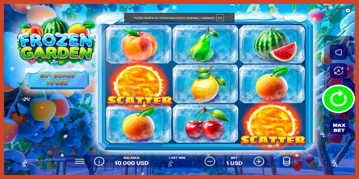 Slot screenshot: Frozen Garden bez depozita, broj - 1