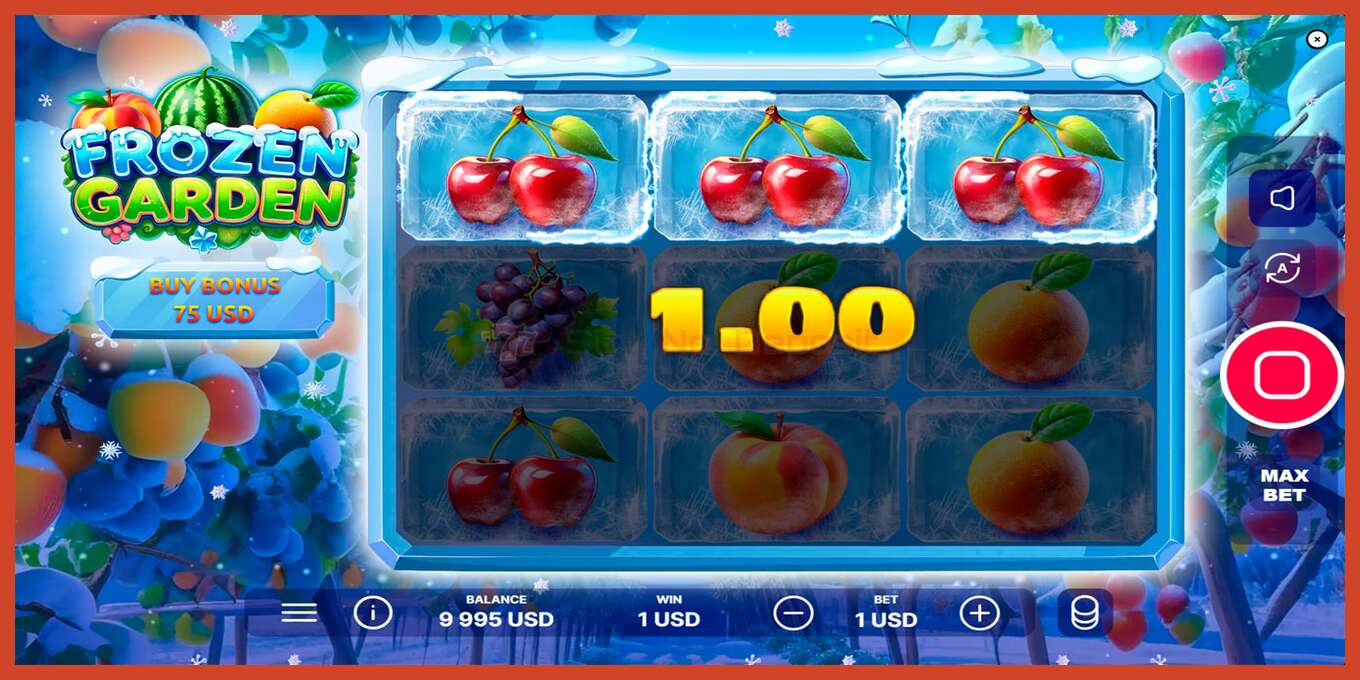 Slot screenshot: Frozen Garden bez depozita, broj - 2